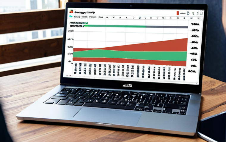 **Image Prompt:** A person using AI software on a laptop to analyze job market trends, showing charts and graphs highlighting skills gaps. The scene should convey efficiency and insight.