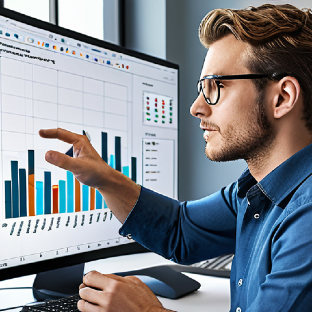 **

A data analyst using AI to create predictive models for a company, visualized as a dynamic graph overlaying a modern office setting. Focus on the blend of human expertise and technological advancement. The overall mood should be optimistic and forward-looking.

**
