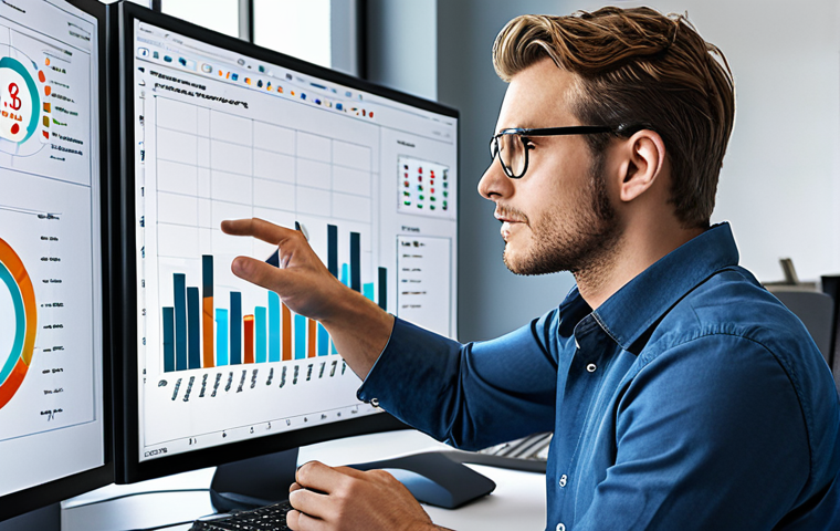 **

A data analyst using AI to create predictive models for a company, visualized as a dynamic graph overlaying a modern office setting. Focus on the blend of human expertise and technological advancement. The overall mood should be optimistic and forward-looking.

**